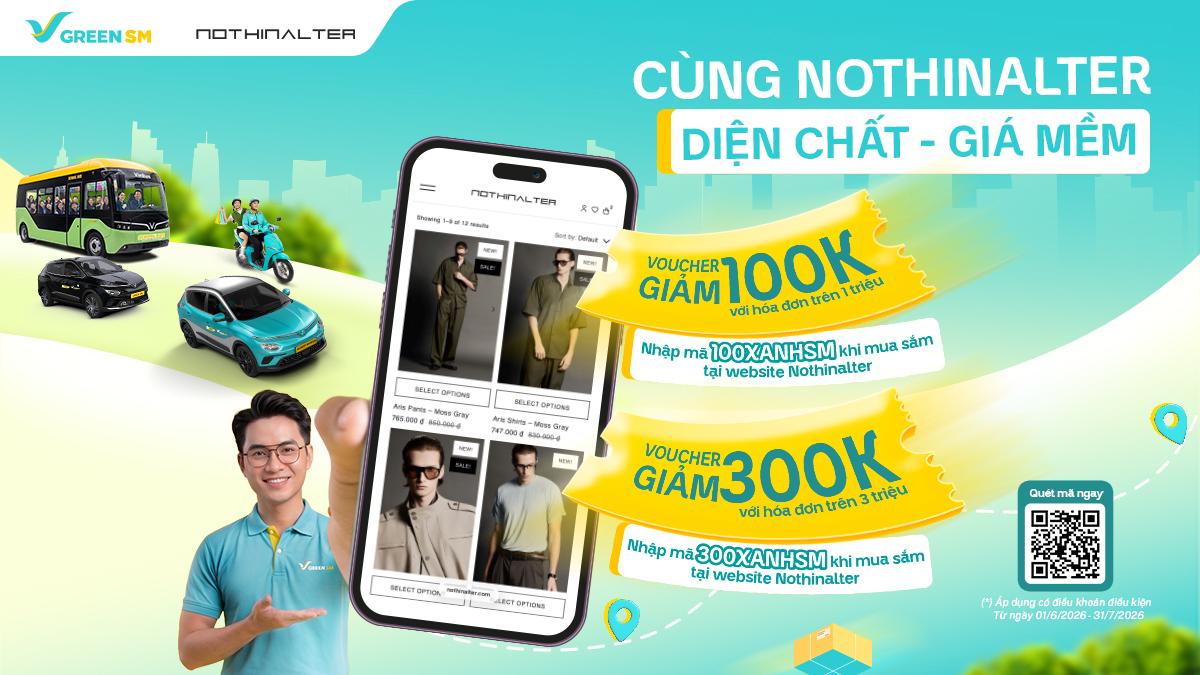 XANH HOT DEAL | Cùng Nothinalter Diện Chất - Giá Mềm