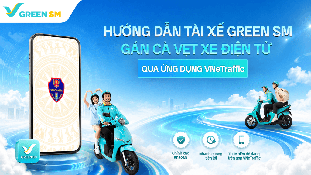 Hướng Dẫn Bác Tài Xanh Gán Cà Vẹt Xe Điện Tử Qua Ứng Dụng VNeTraffic