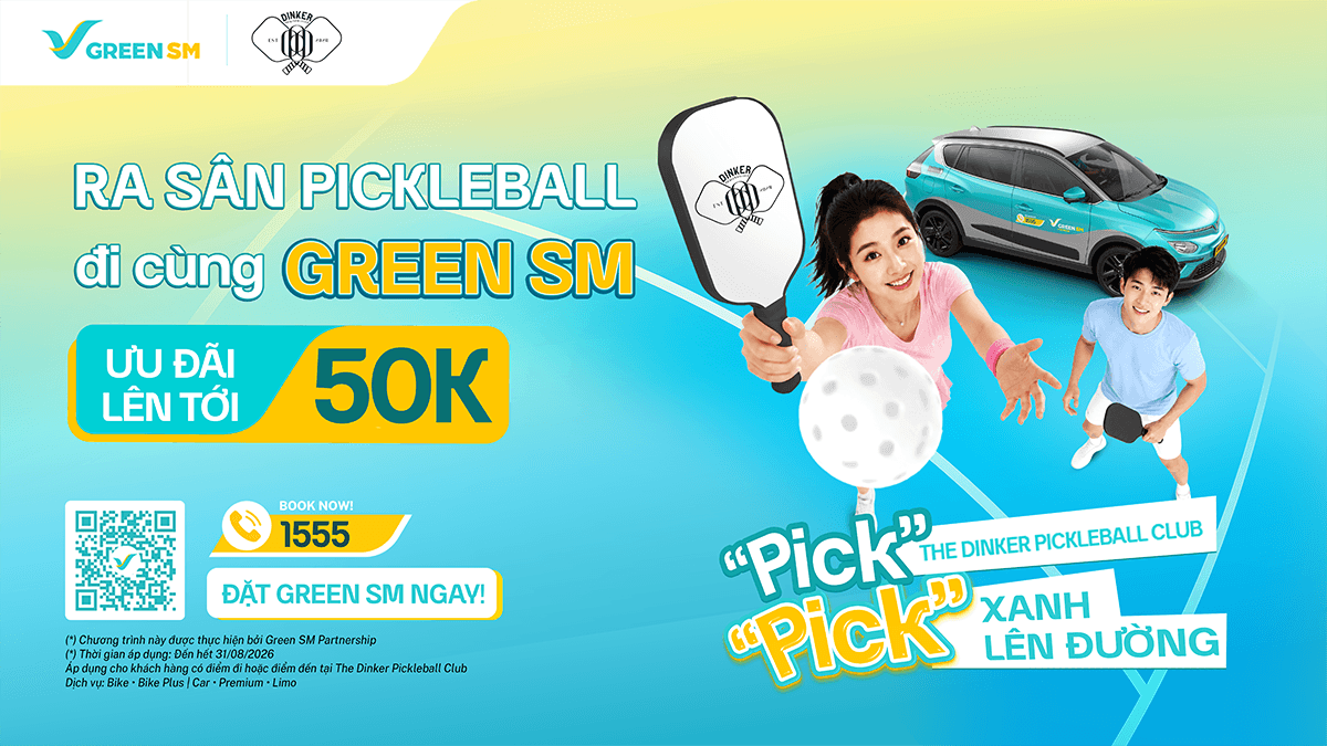 Green SM đồng hành, nâng tầm mọi cú giao bóng.