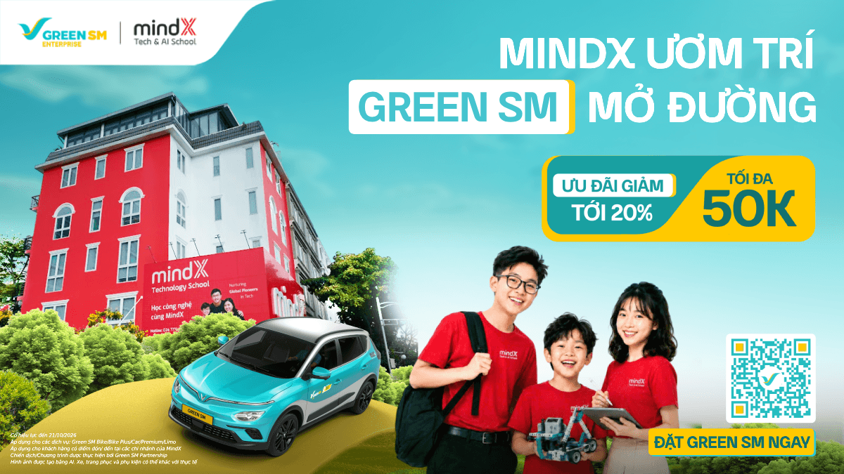 Vạn dặm khởi đầu - MindX ươm trí, Green SM mở đường