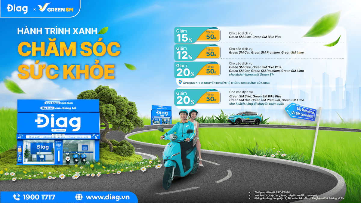 Đồng hành chăm sóc sức khoẻ chủ động: Green SM x Trung tâm y khoa DIAG