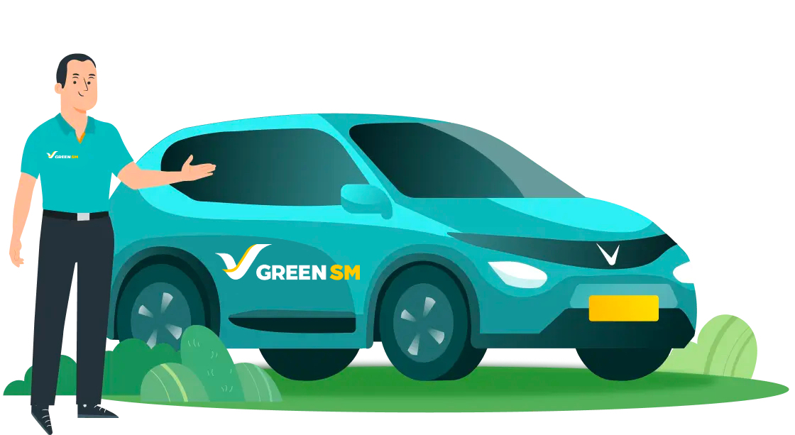 Tài xế Green SM Taxi với ô tô điện